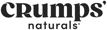CRUMPS naturals brand logo in black text.