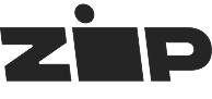 ZIP brand logo in black.