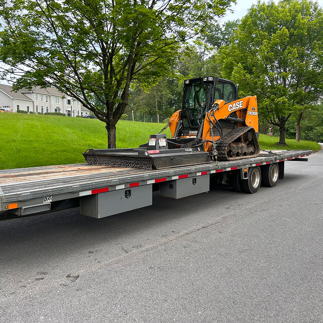 Heavy machine rental and delivery