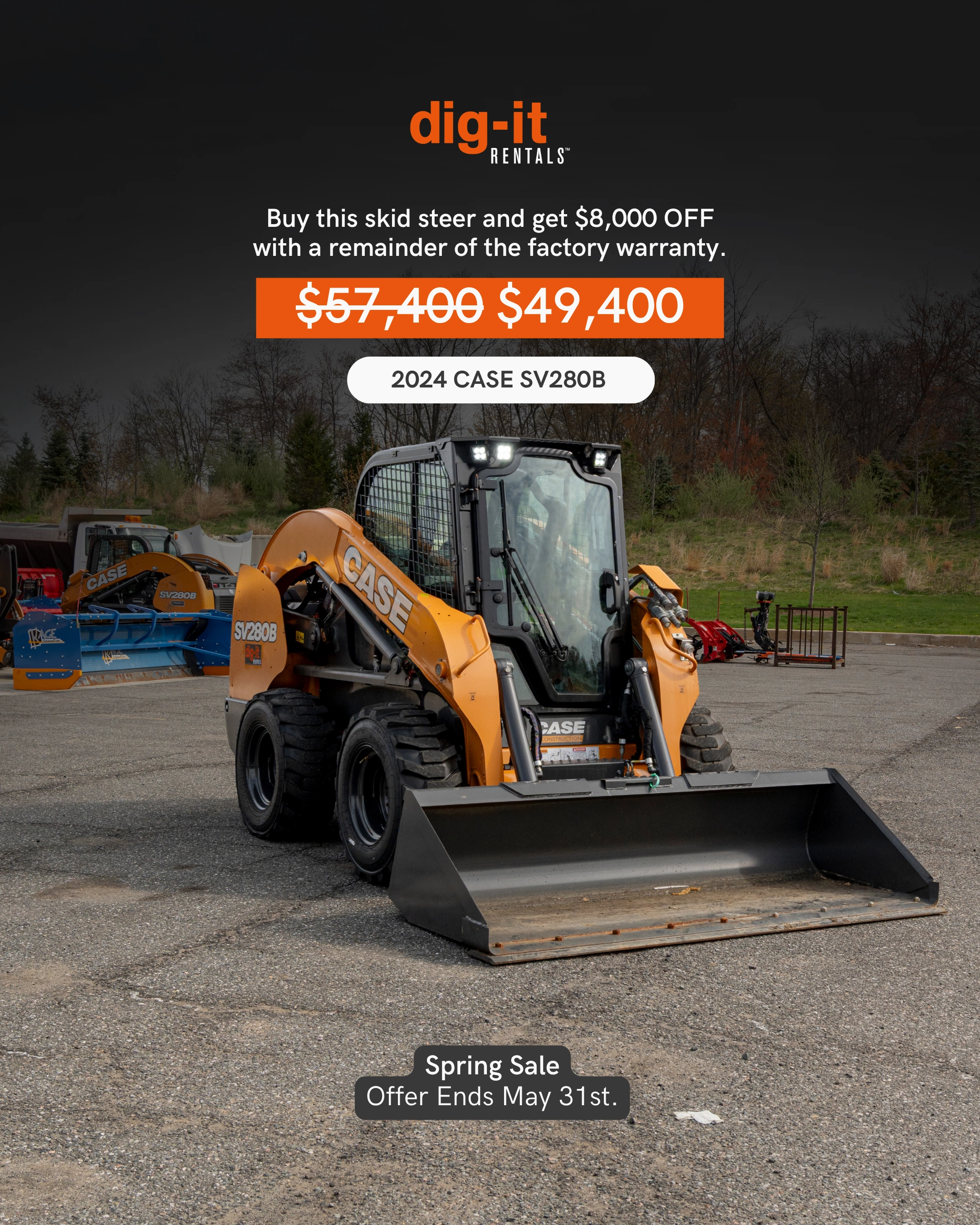 Skid Steer for rent