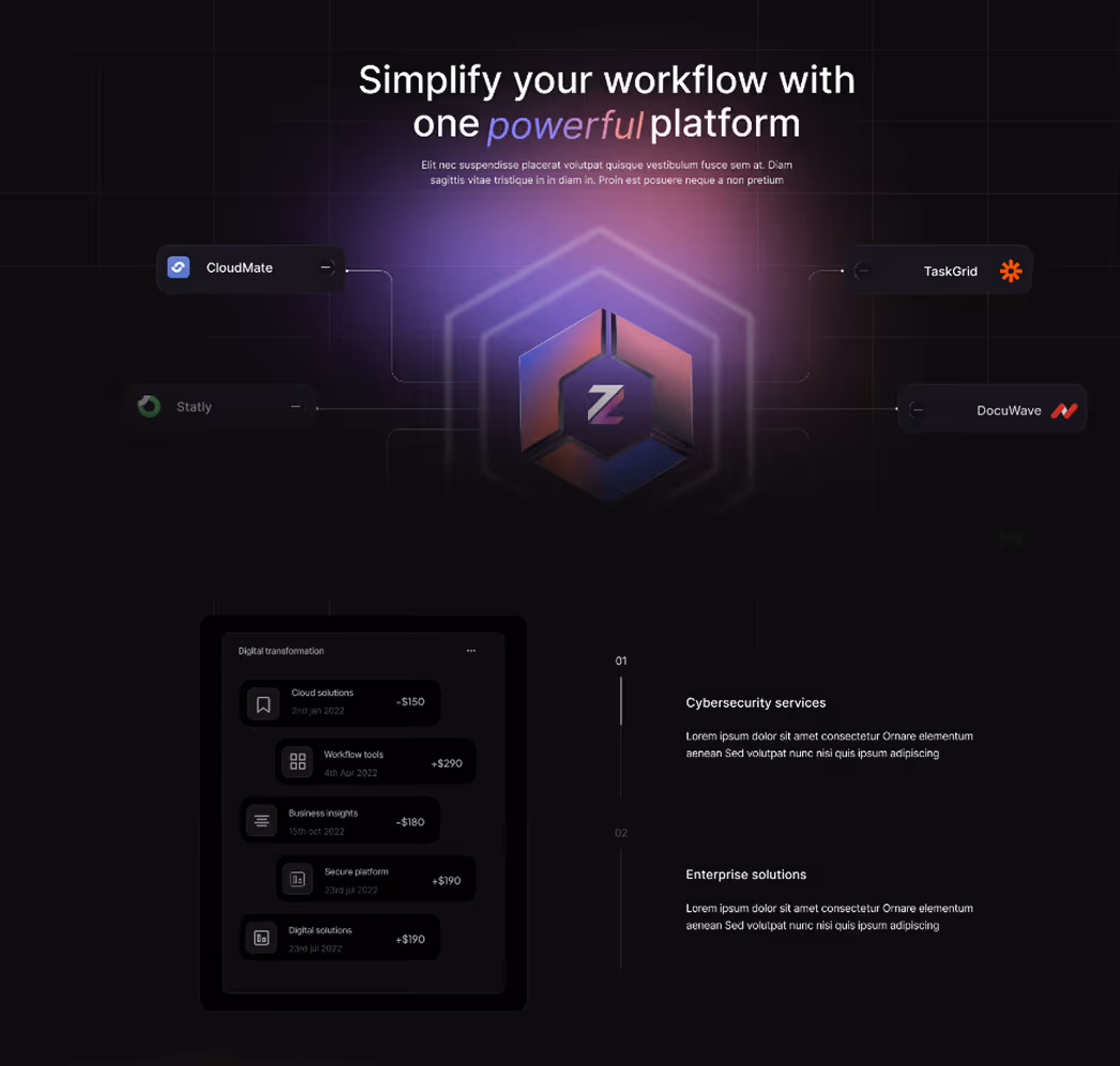 zelect-landing-screenshot