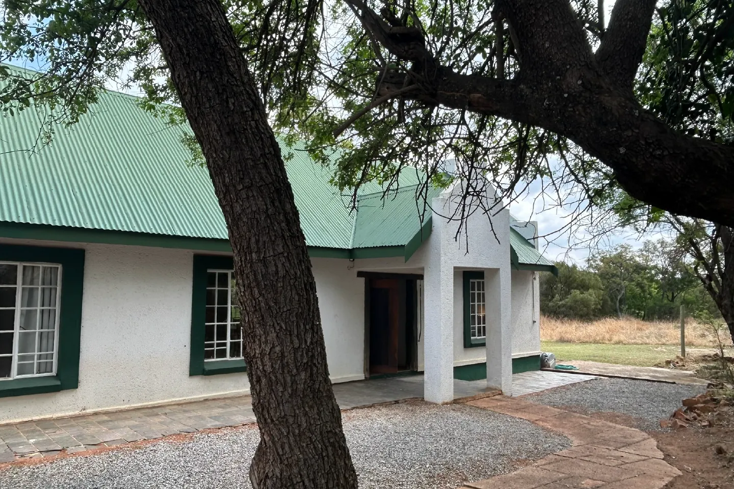 Zebra Cottage with private plunge pool and braai area set in the African bush