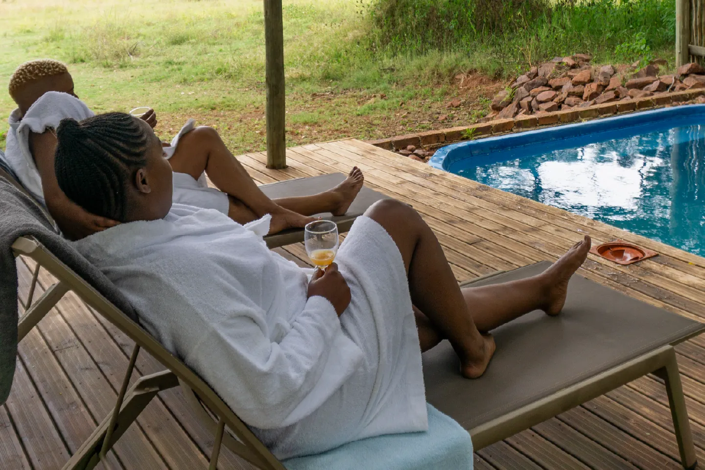 Tranquil spa treatment room at Zebra Nature Reserve Spa.