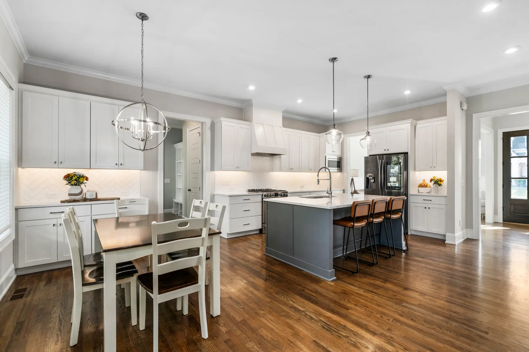 Open kitchen and dining area in Fuquay-Varina, NC