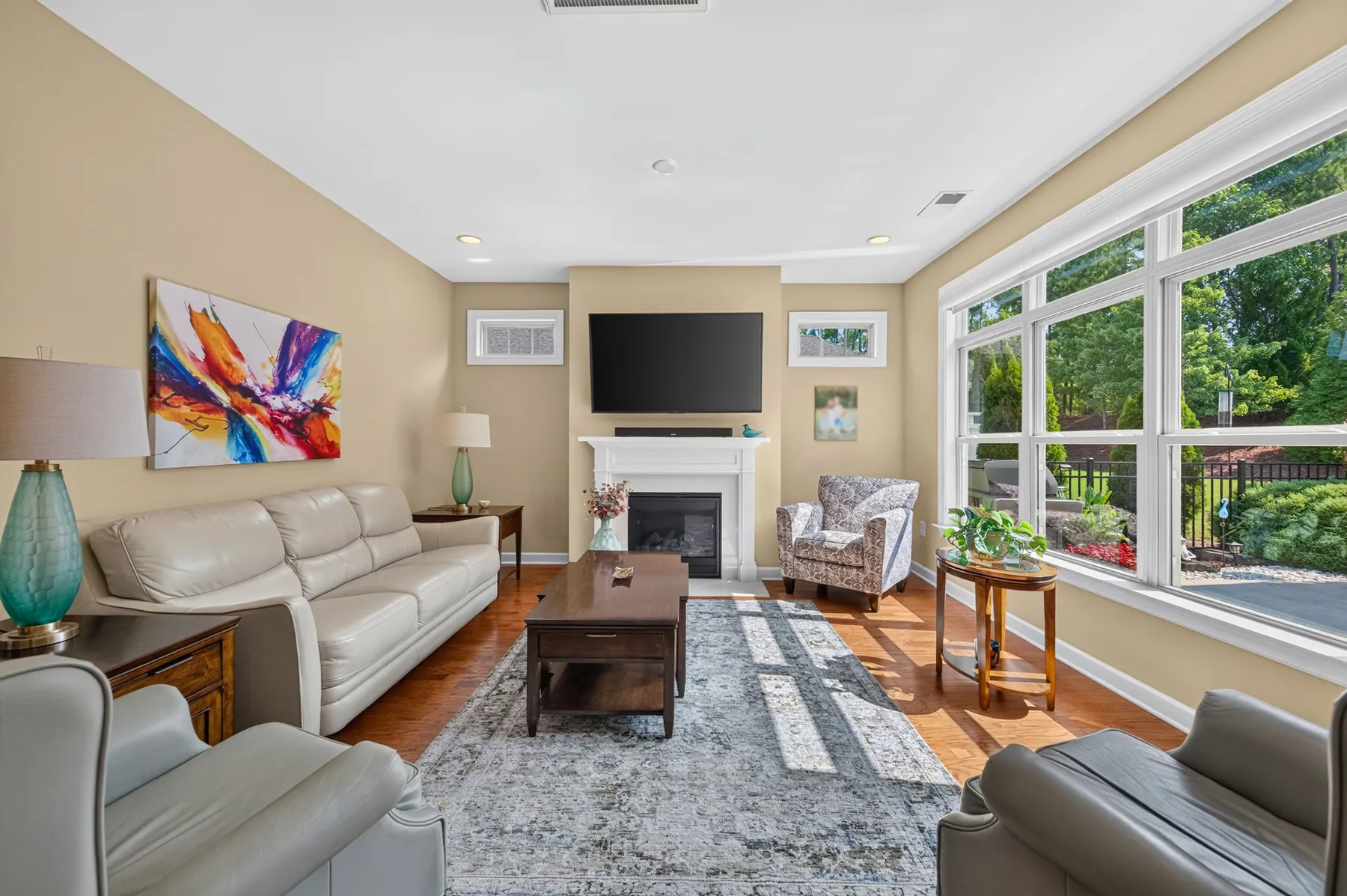 Family room interior in Knightdale, NC