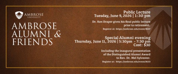 Ambrose Alumni & Friends Public Lecture