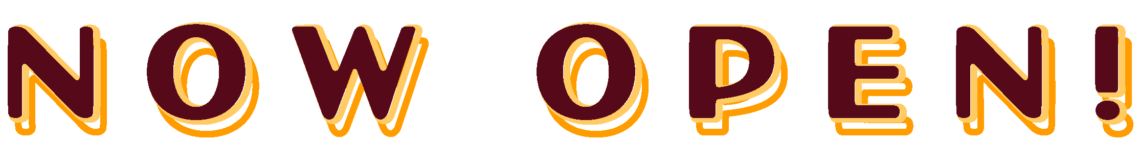 Image of Header Text: "Now Open!"