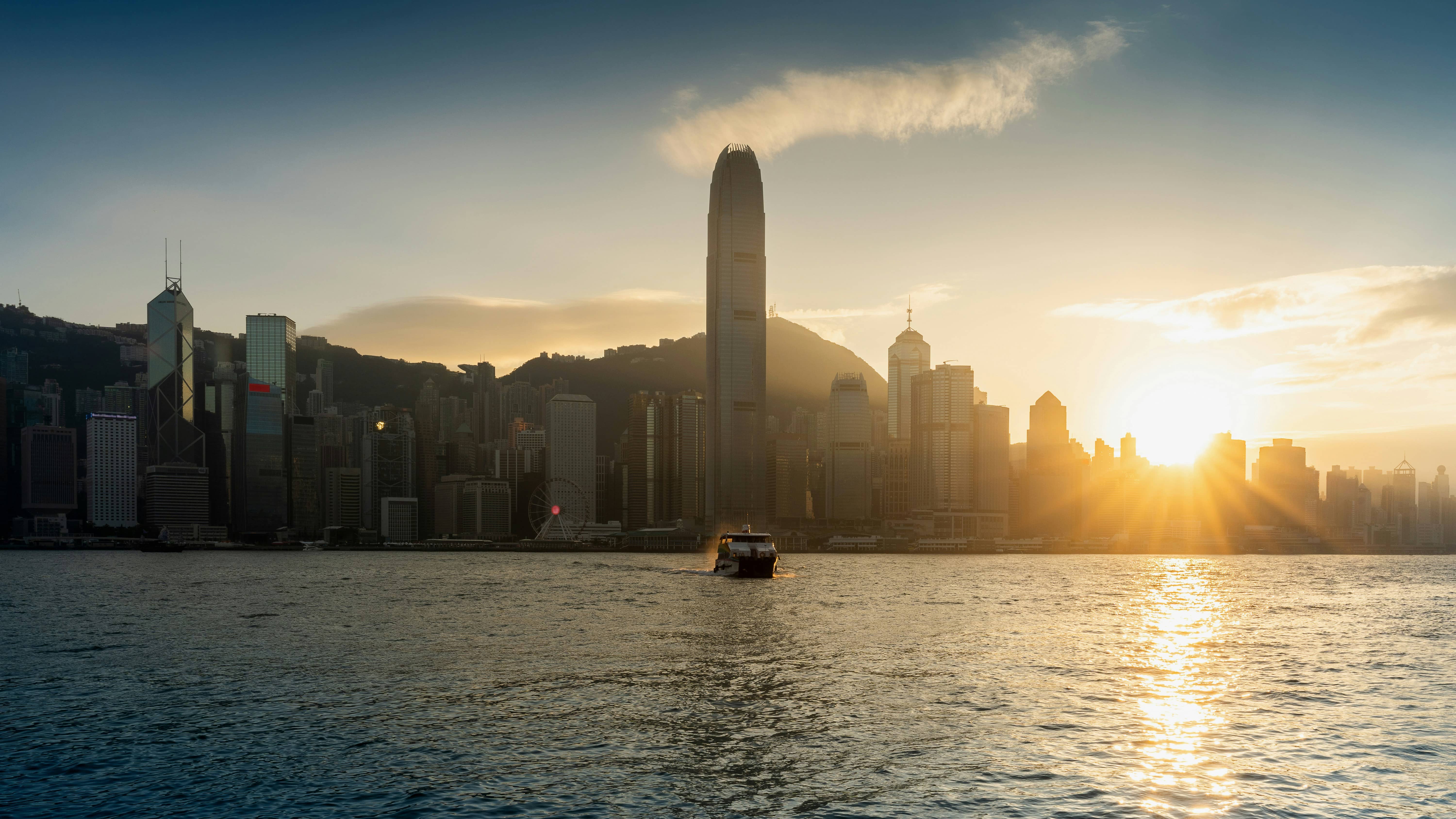 Hong Kong city skyline