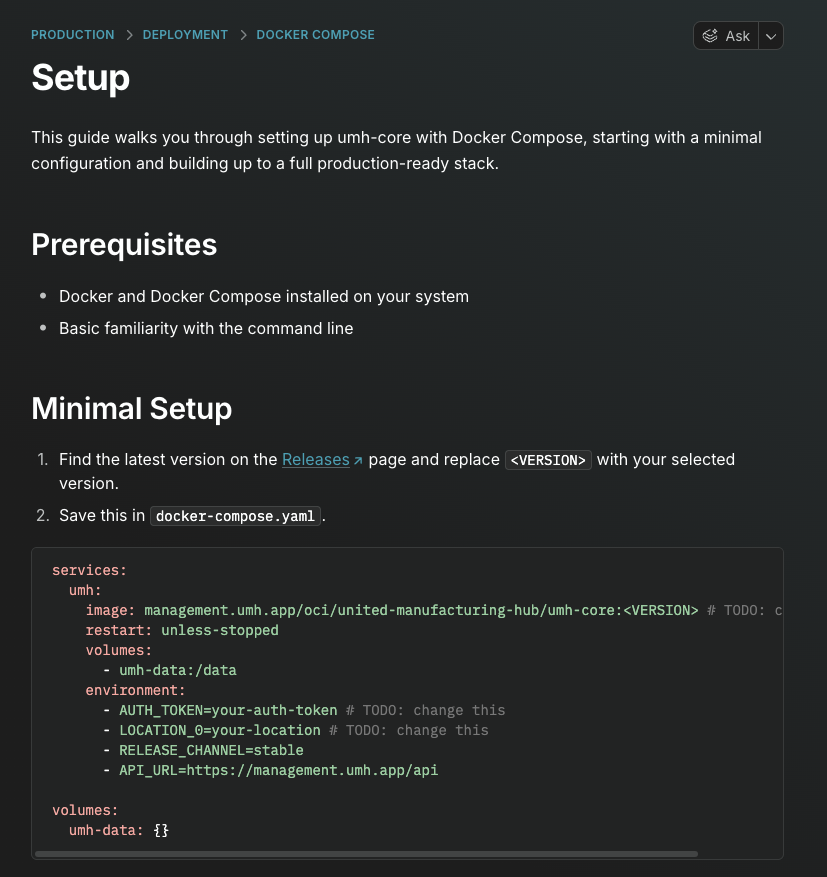 Docker Compose Setup