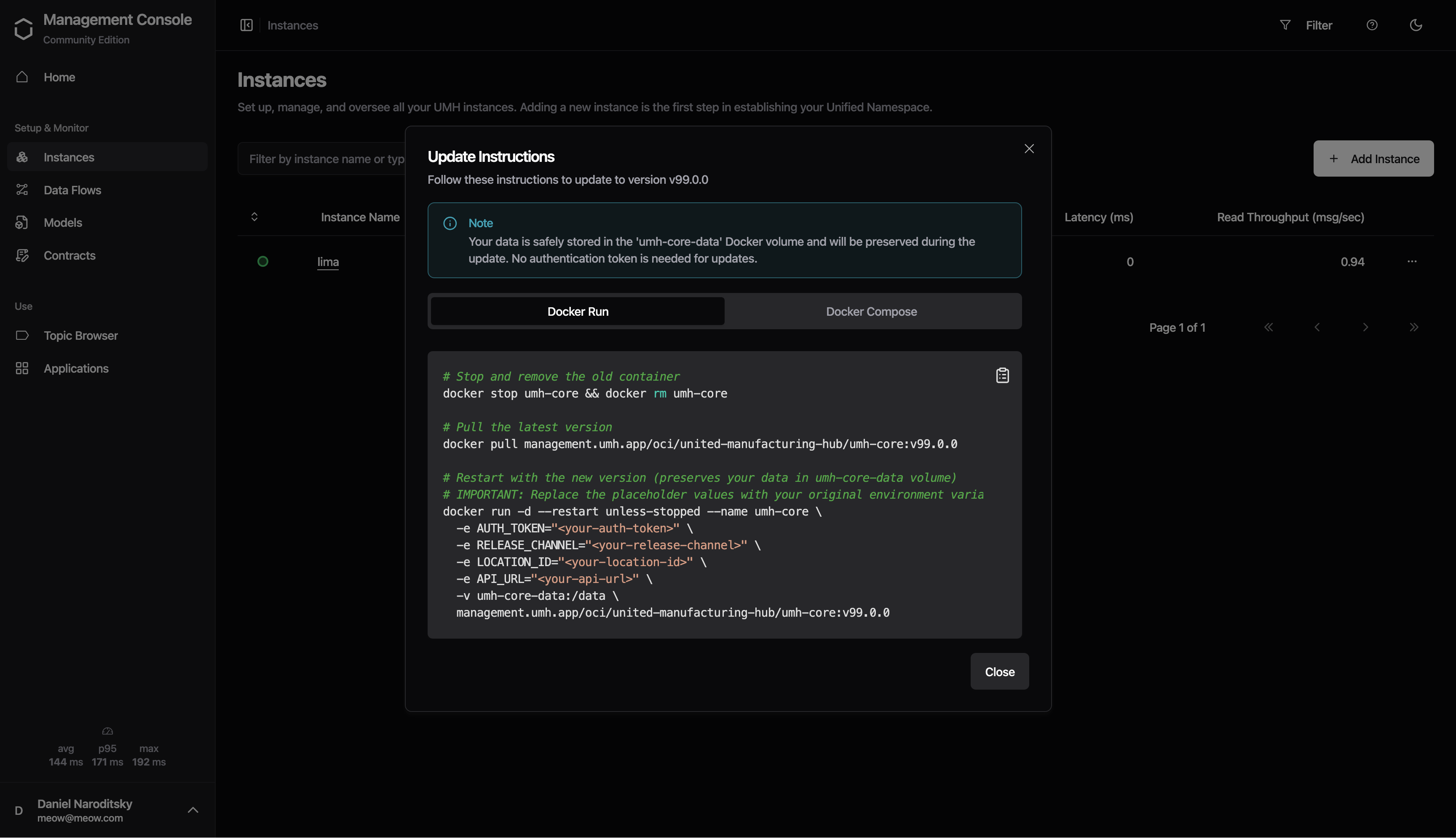 Update Indicator