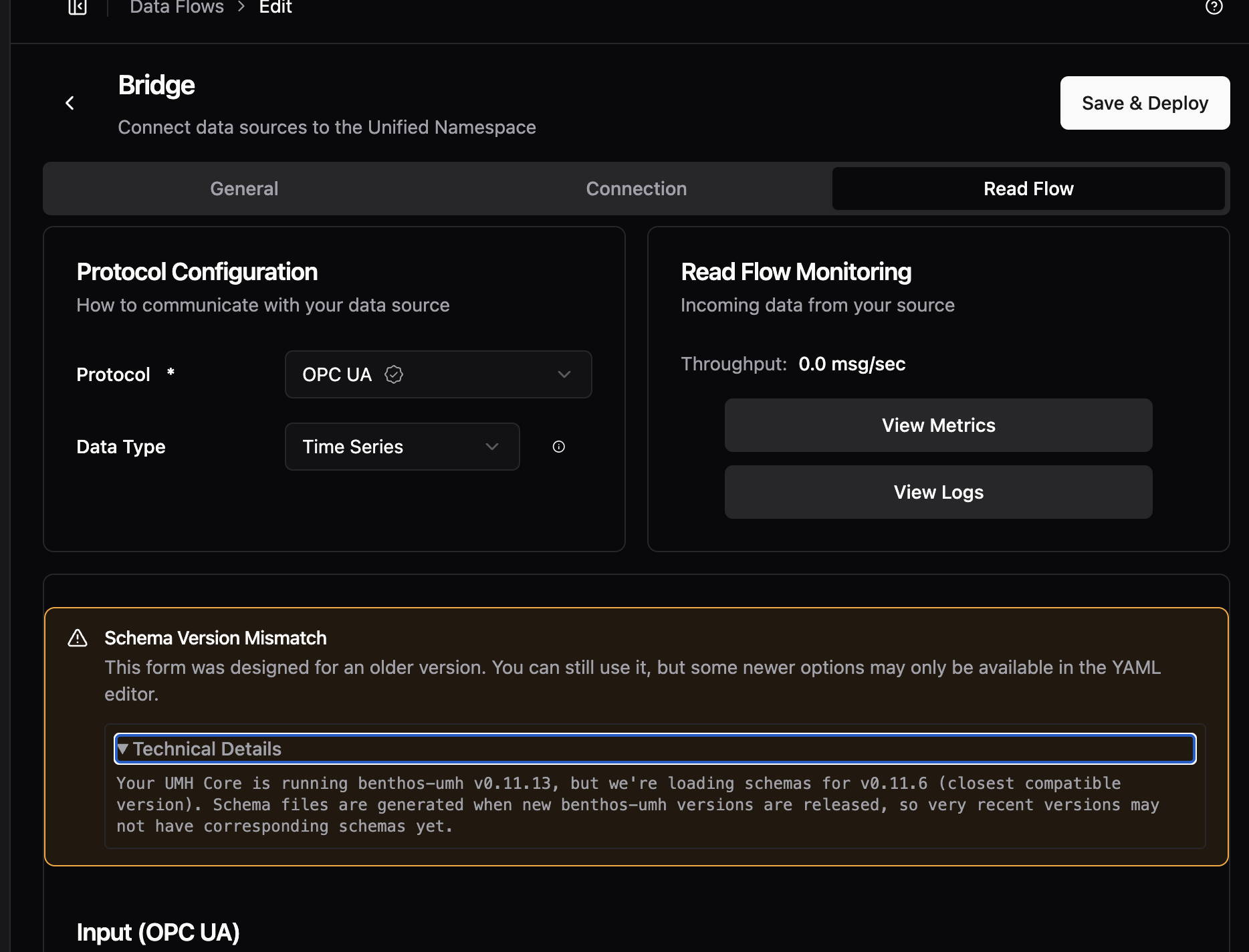Schema Compatibility Banner