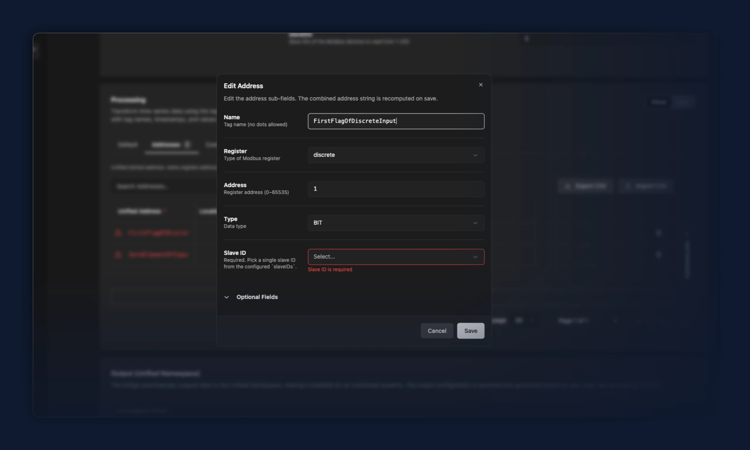 bridge code mode underlining a misconfigured unified address