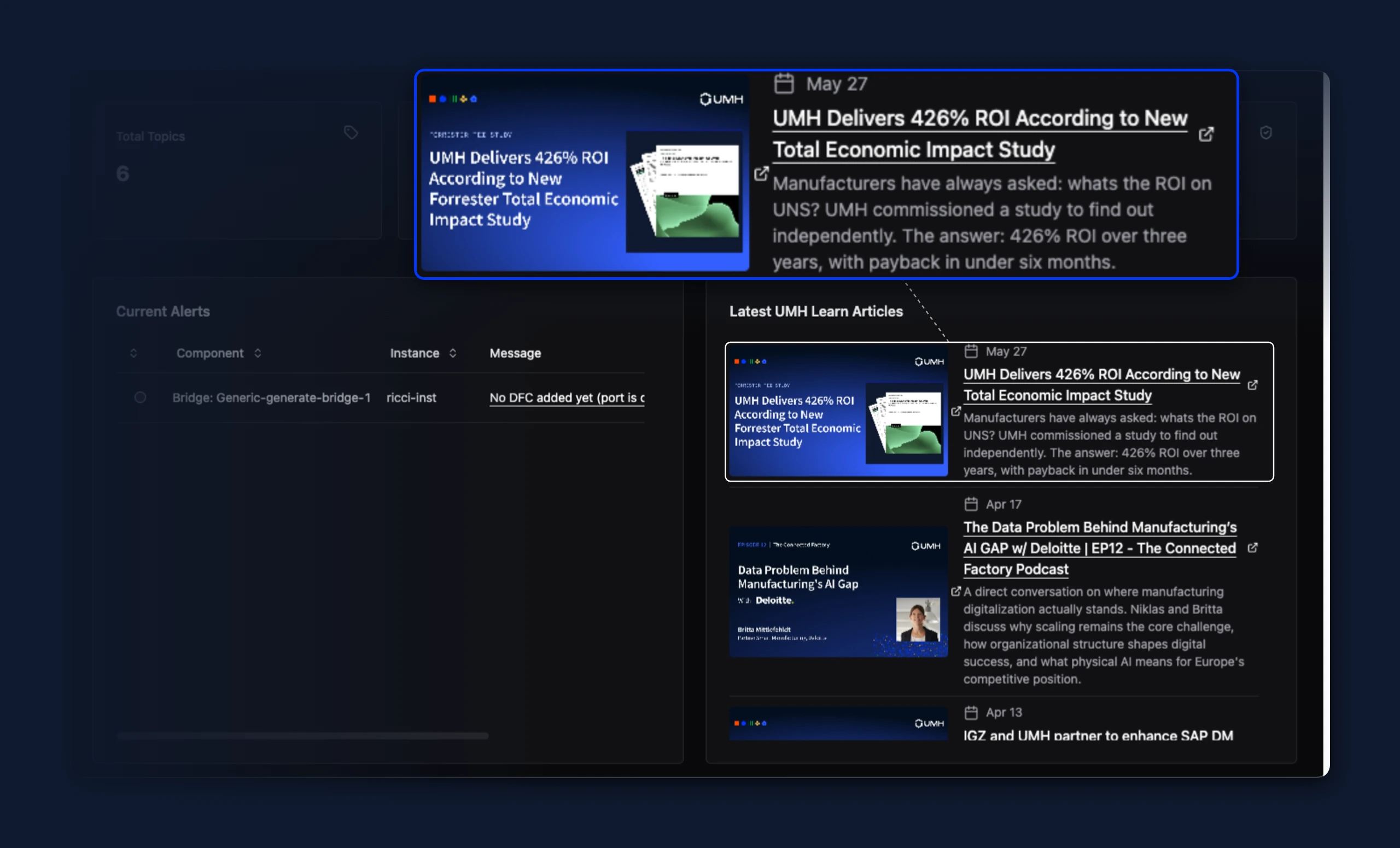 RSS feed post title before the fix, with the external link icon floating mid-block next to a wrapped title
