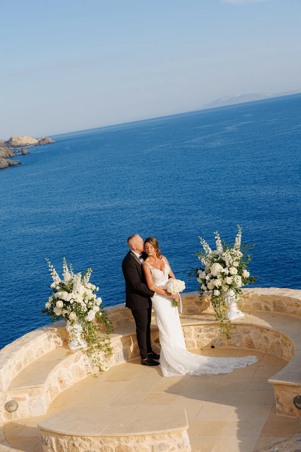 Minimalist Cyclades Elopement on Ios Island