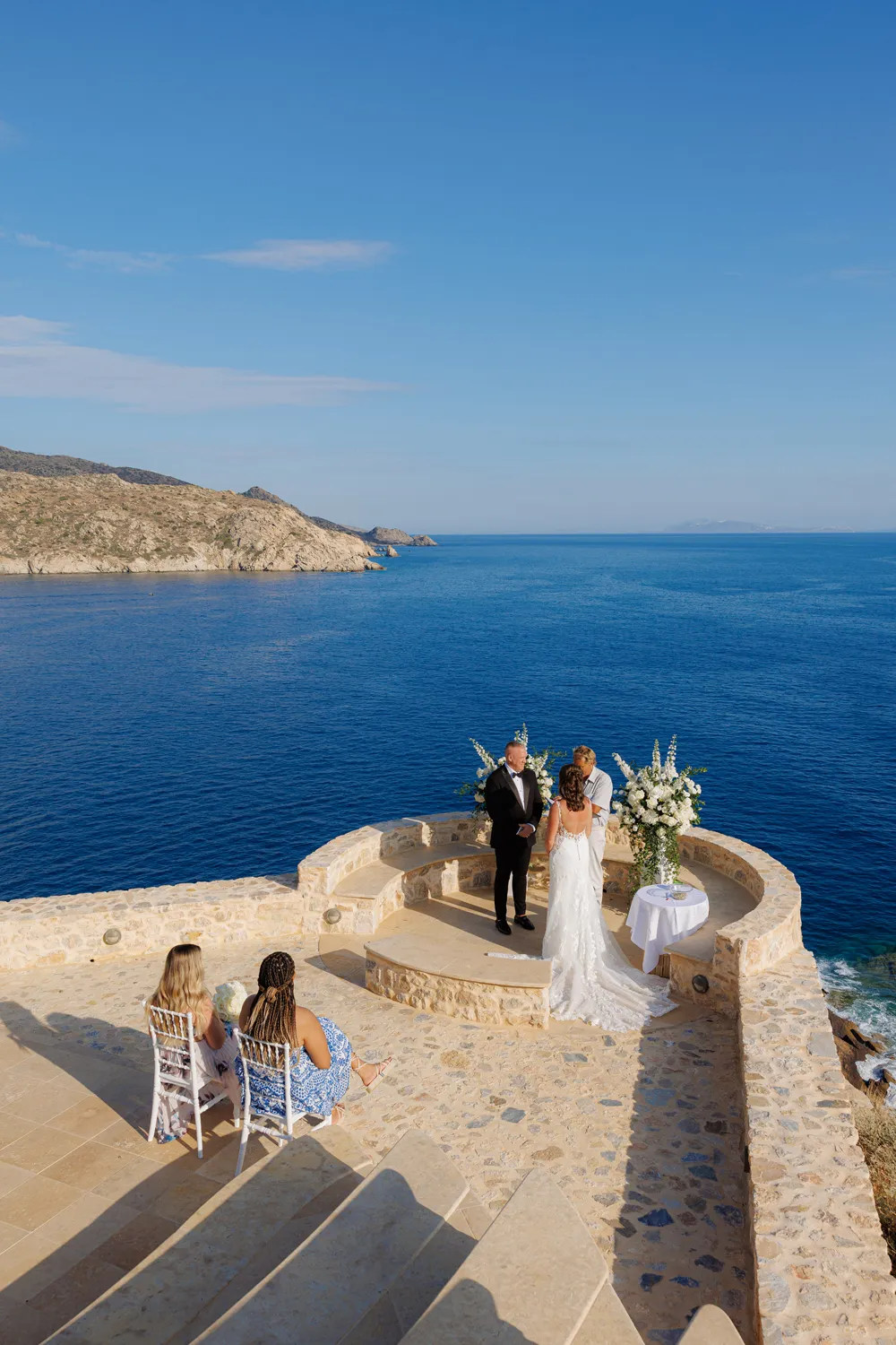 Minimalist Cyclades Elopement on Ios Island