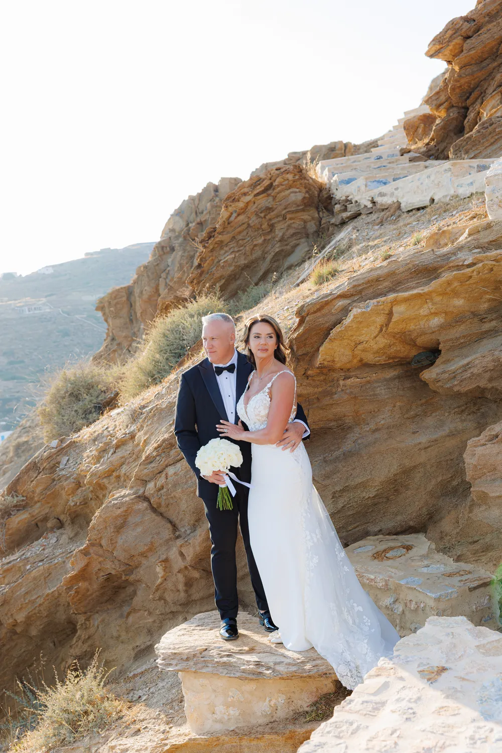 Minimalist Cyclades Elopement on Ios Island