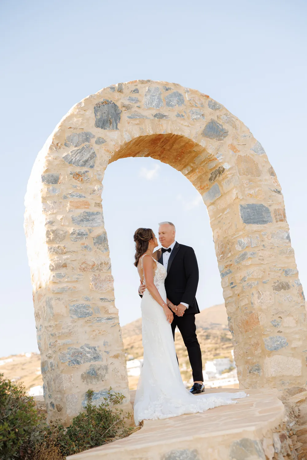Minimalist Cyclades Elopement on Ios Island