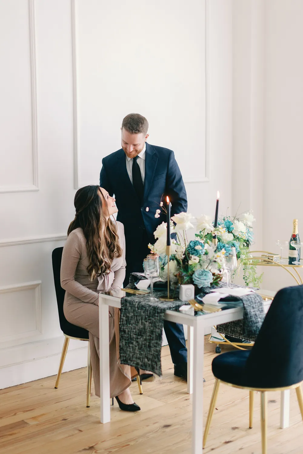 Surprise Thessaloniki Engagement Dinner With Iconic Fashion Flair