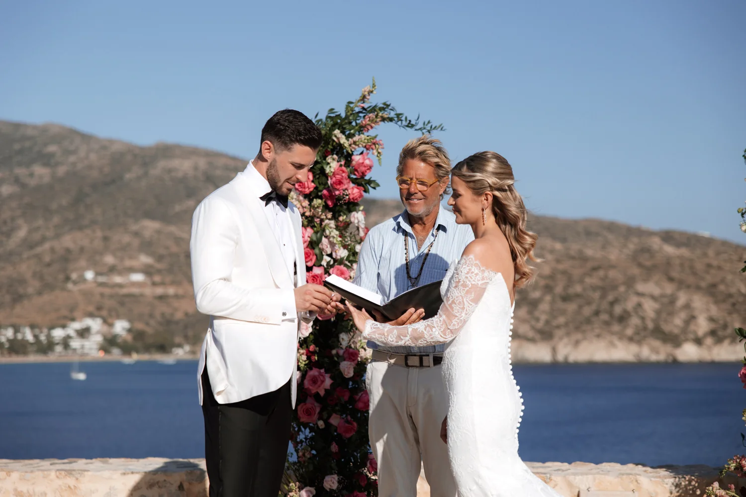 Whimsical Aegean Elegance: An Ios Destination Wedding at The Cycladic Gem Luxury Villa