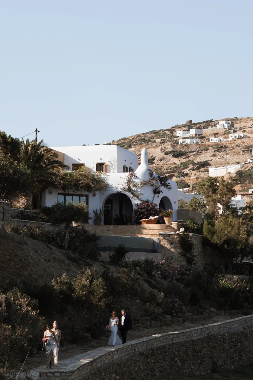 Whimsical Aegean Elegance: An Ios Destination Wedding at The Cycladic Gem Luxury Villa