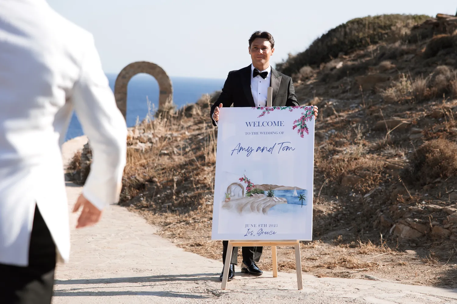 Whimsical Aegean Elegance: An Ios Destination Wedding at The Cycladic Gem Luxury Villa