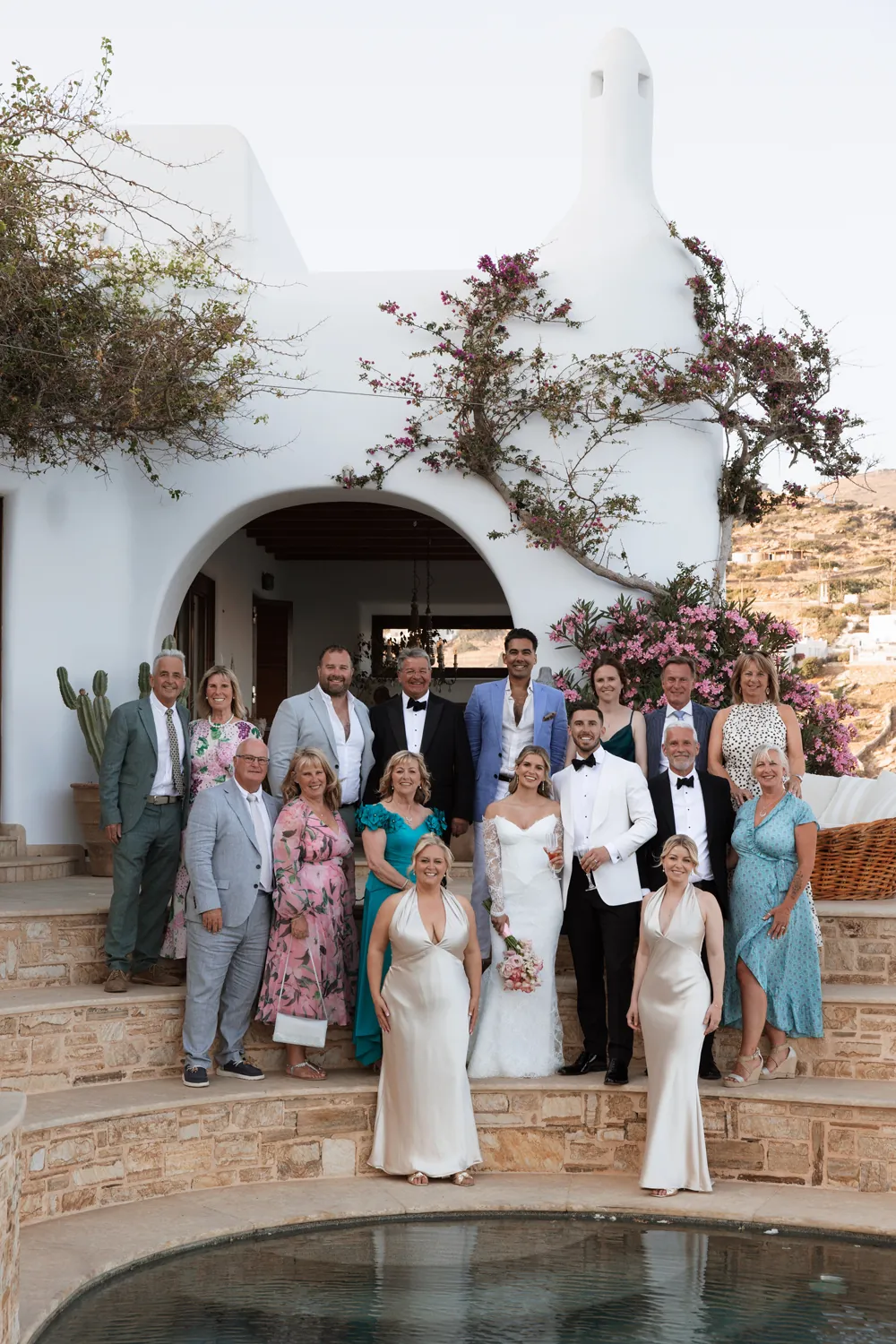 Whimsical Aegean Elegance: An Ios Destination Wedding at The Cycladic Gem Luxury Villa