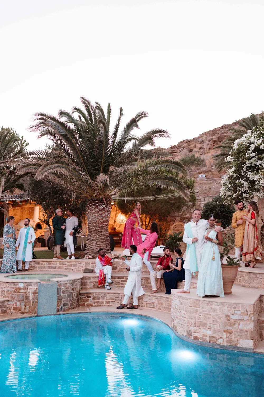 Krishna Blue Ios Island Sangeet & Mehendi