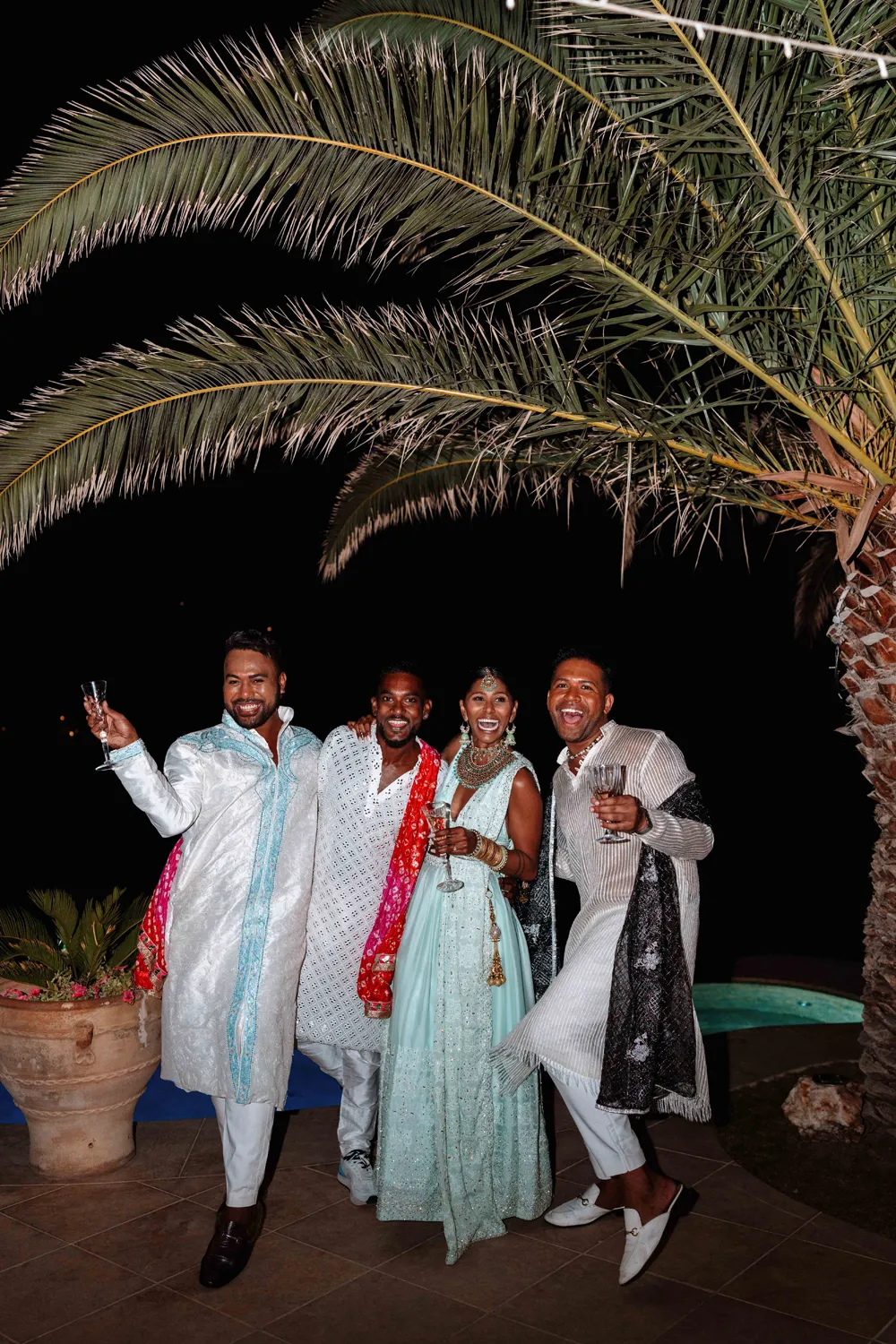 Krishna Blue Ios Island Sangeet & Mehendi