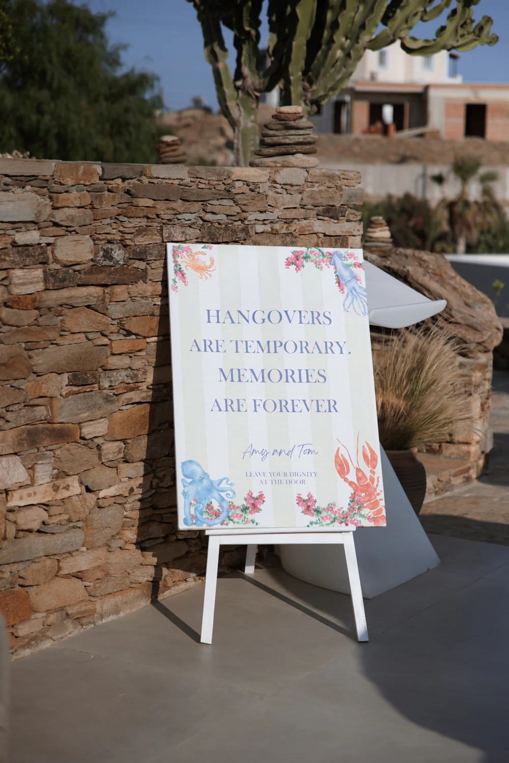Ios Wedding Welcome: Sun-dappled & Unscripted at Alma Suites