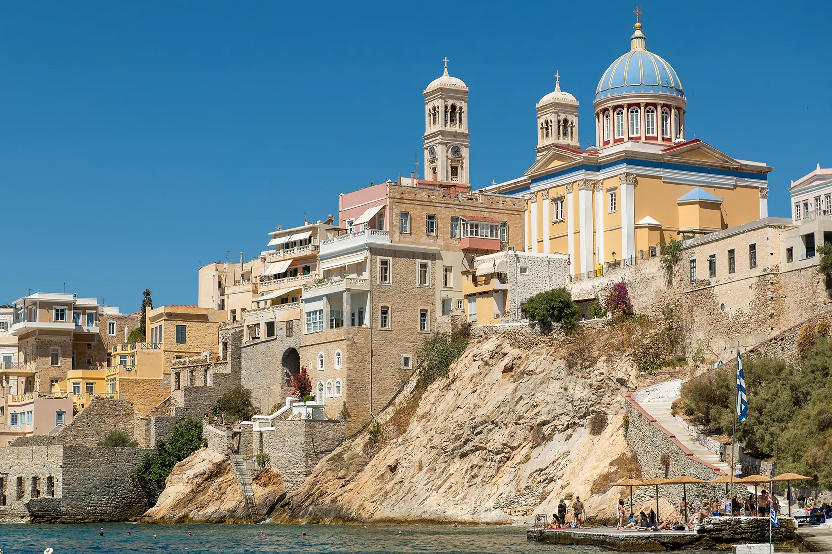 Cyclades weddings part 3: Trade Portofino's Allure for Syros' Refined "I Do" Glow-up.