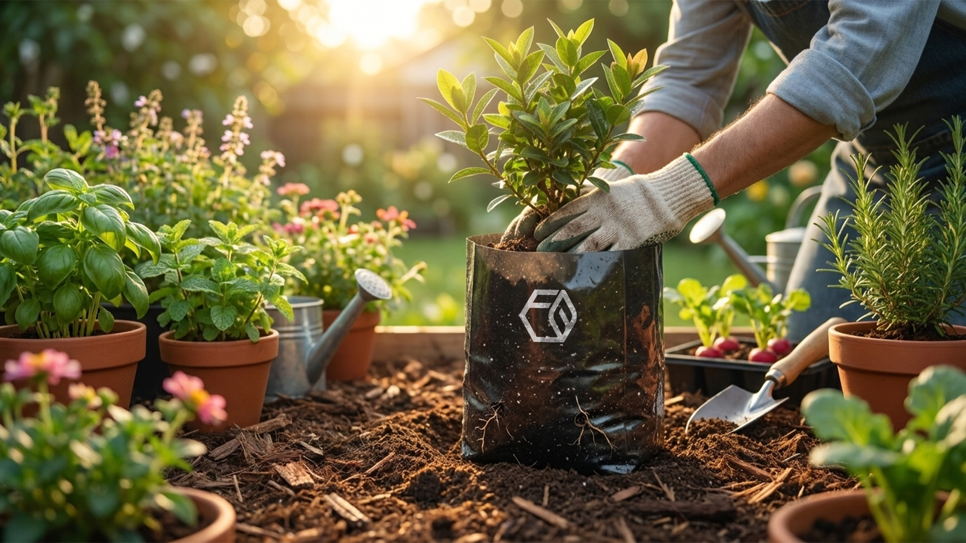 Home gardener compostable nursery bags