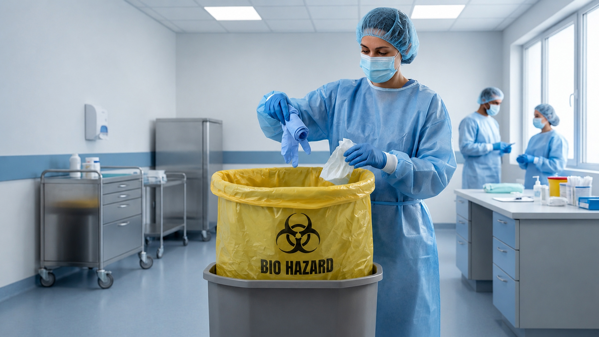 Hospitals and clinics compostable biohazard waste bags