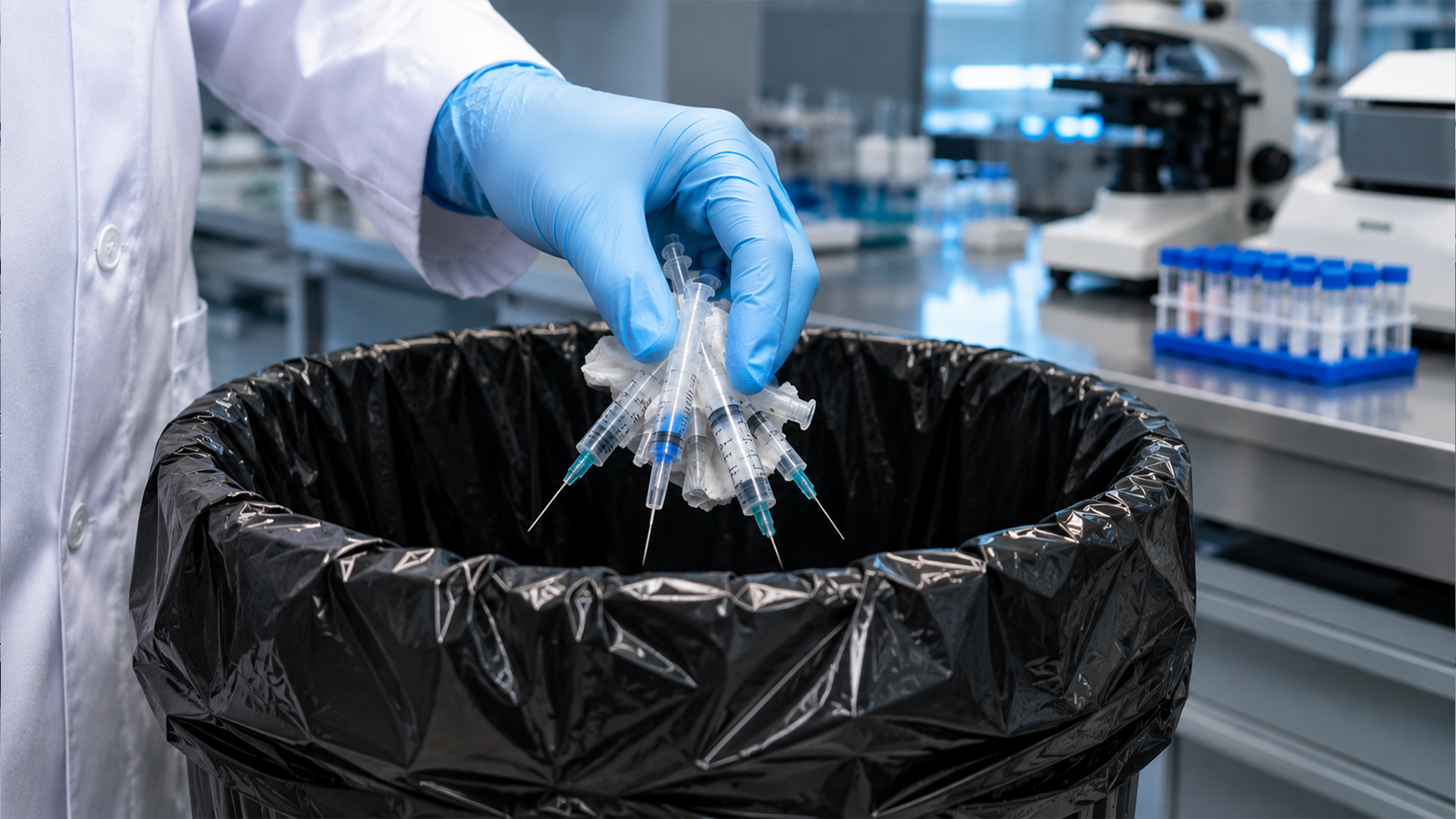 Diagnostic labs compostable biohazard waste bags