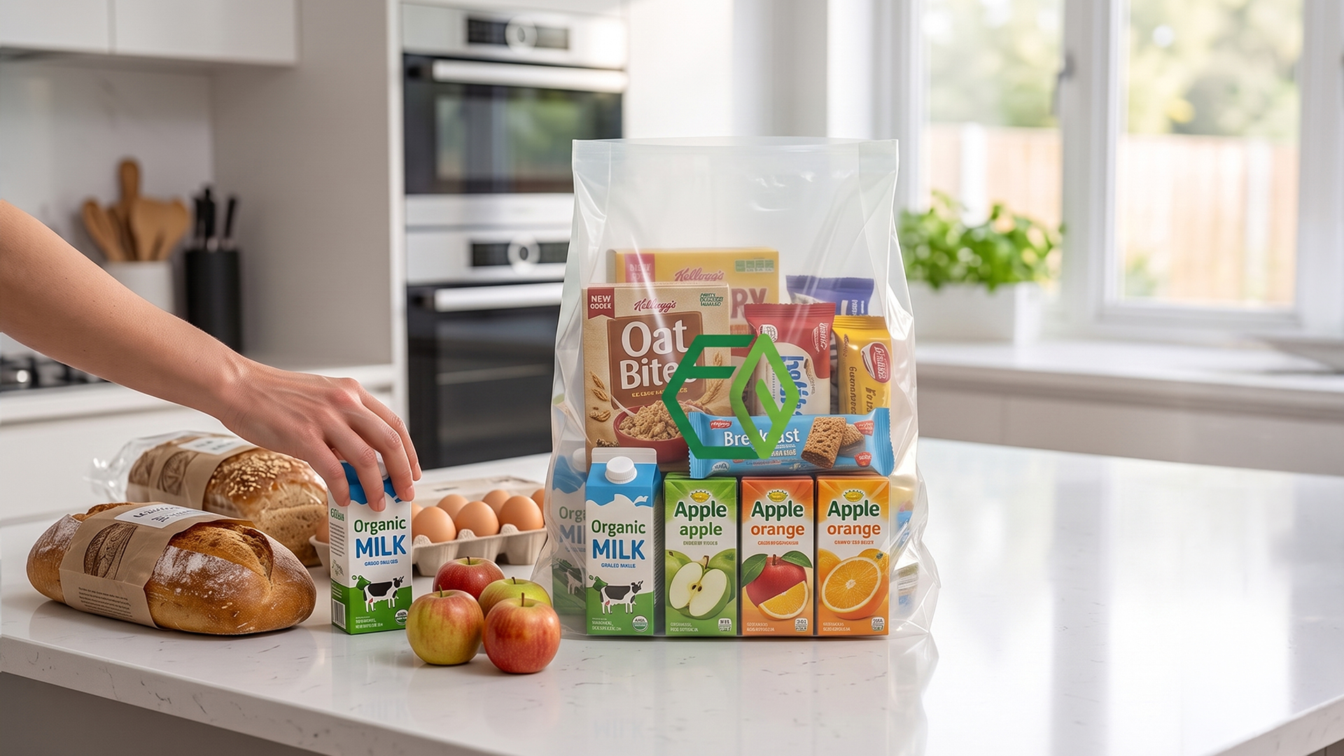 Home kitchens compostable grocery bags
