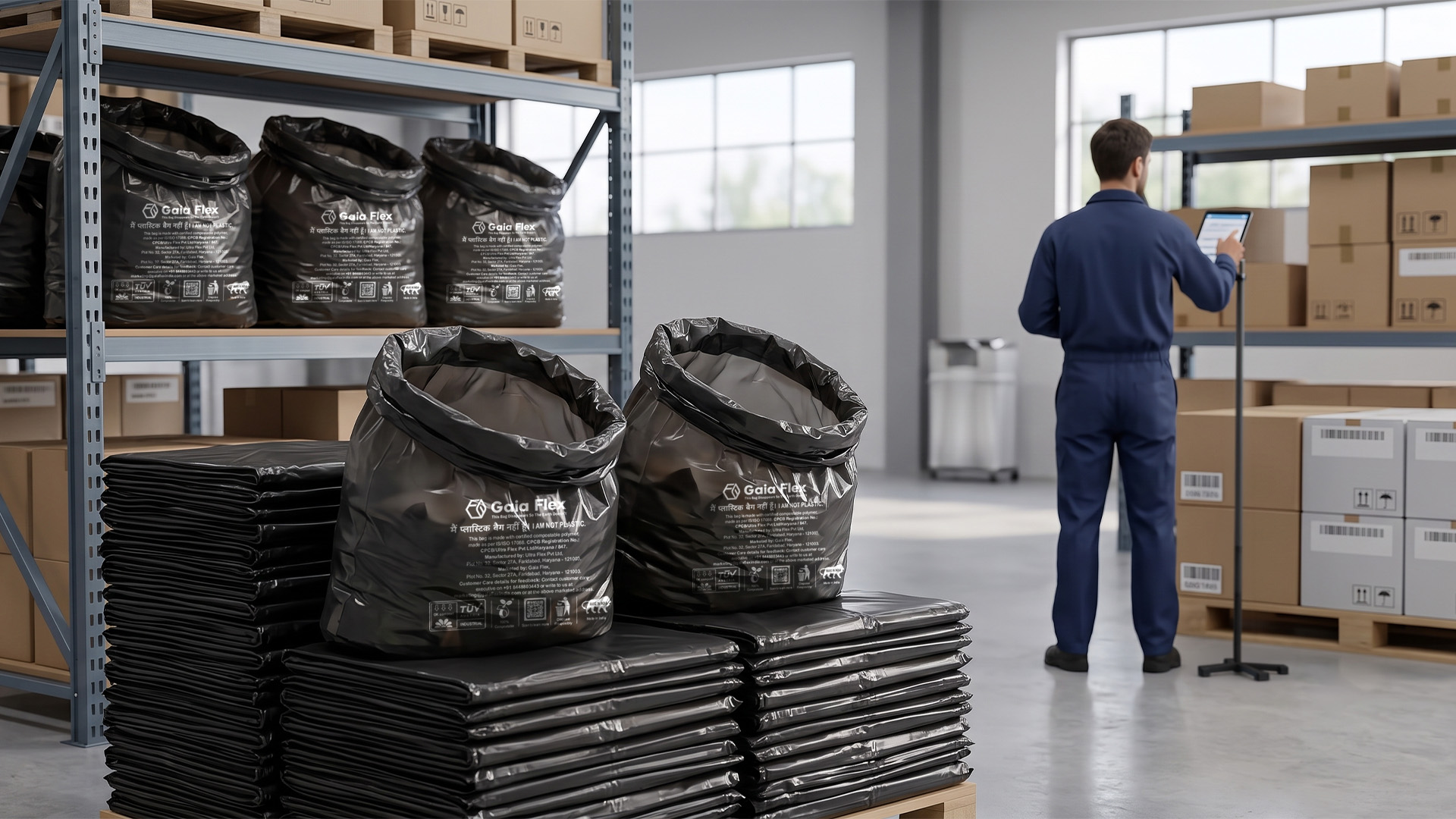 Facility management companies customizable scented compostable bags