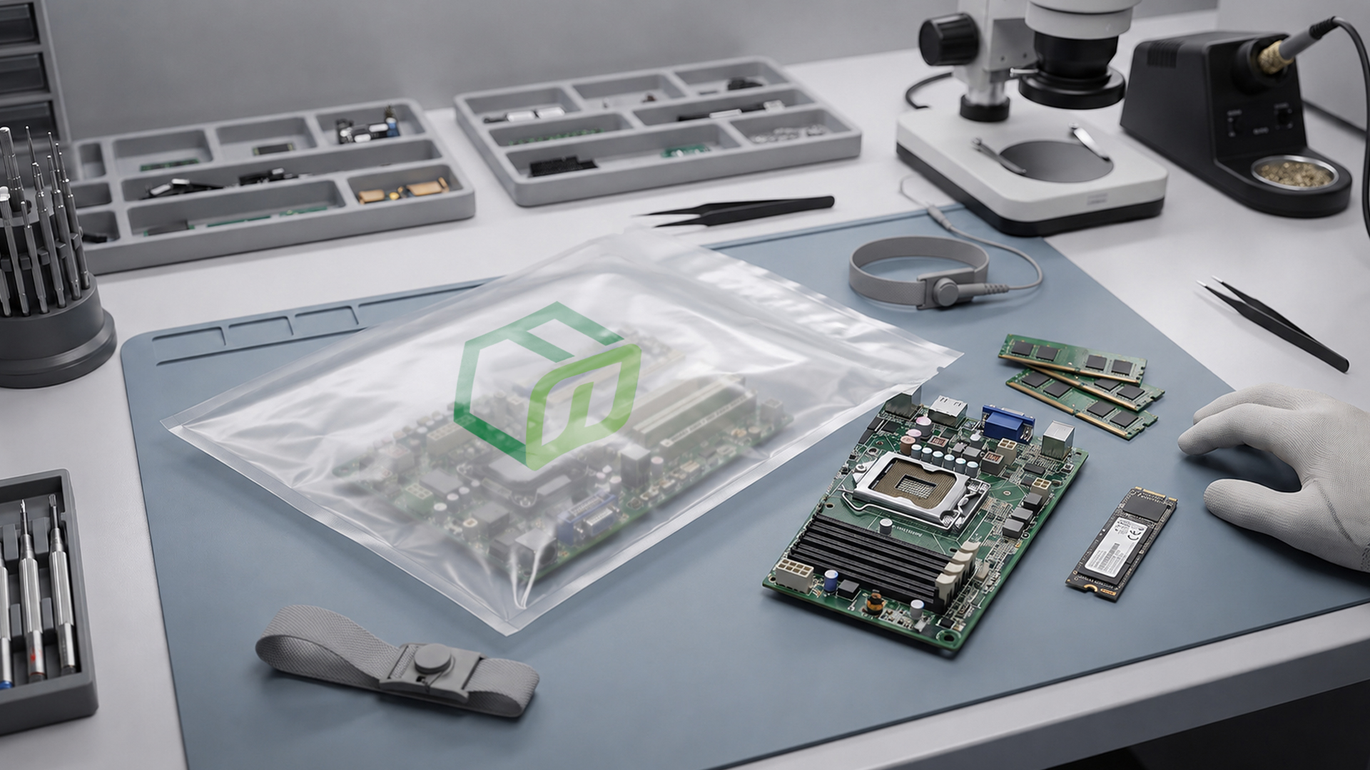 Repair and service centers customizable compostable packaging