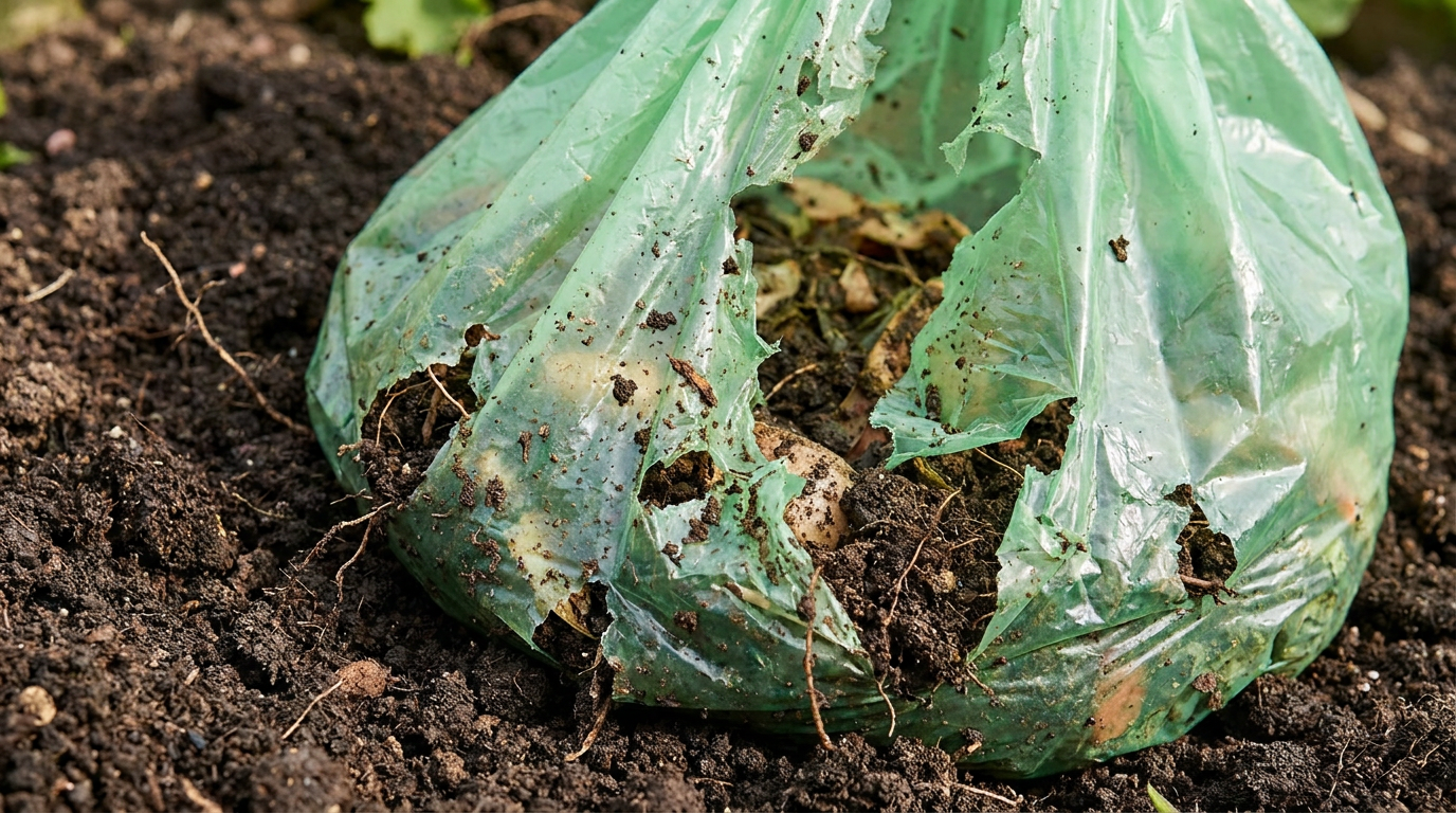 PLA, PBAT and composting process