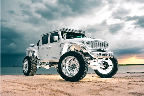 Custom wheel fitment and tire package options