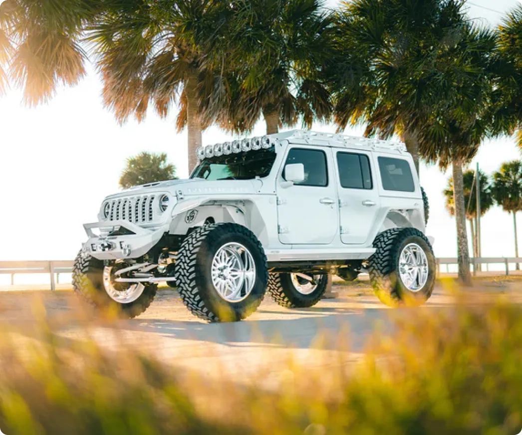 Custom vehicle build detail at Redline Auto Creations Tampa