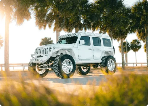 Truck suspension upgrade and wheel package installation