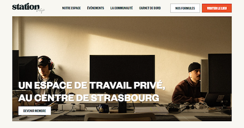 projet de site réalisé pour station seja