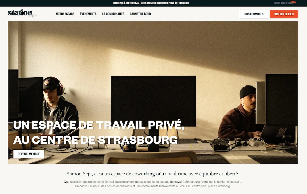 projet de site pour station seja