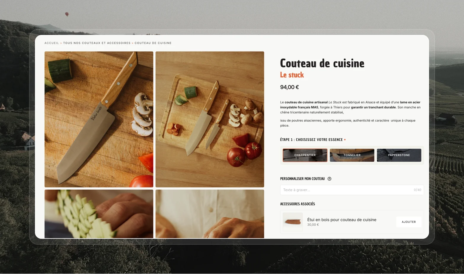 screenshort du projet de refonte de site de maison stamm