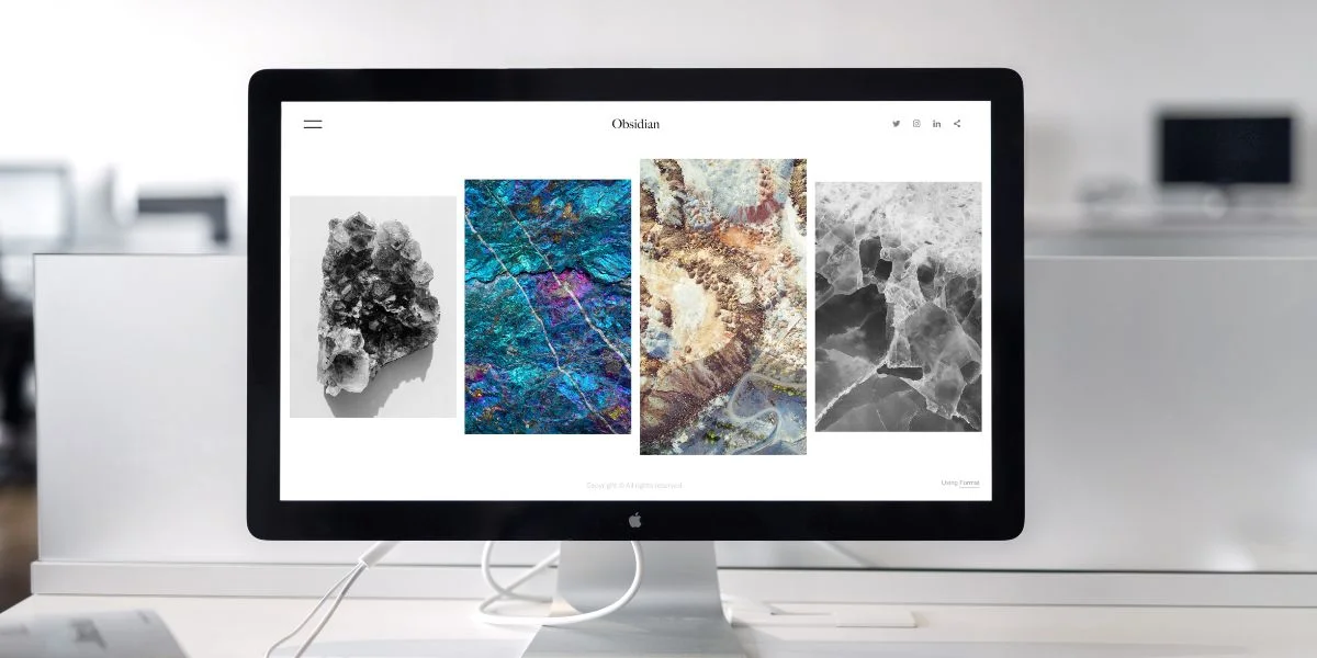 site web sur ordinateur
