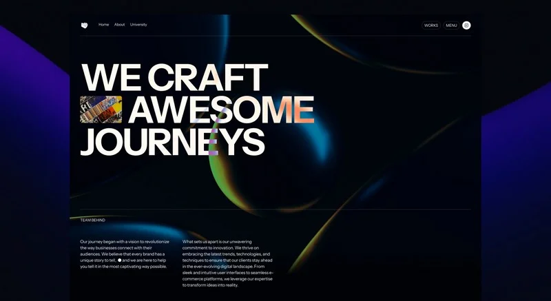 extrait d'un site utilisant le dark mode