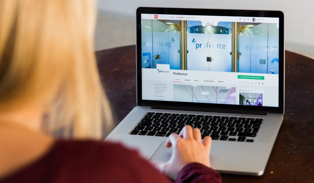site vitrine sur un ordinateur