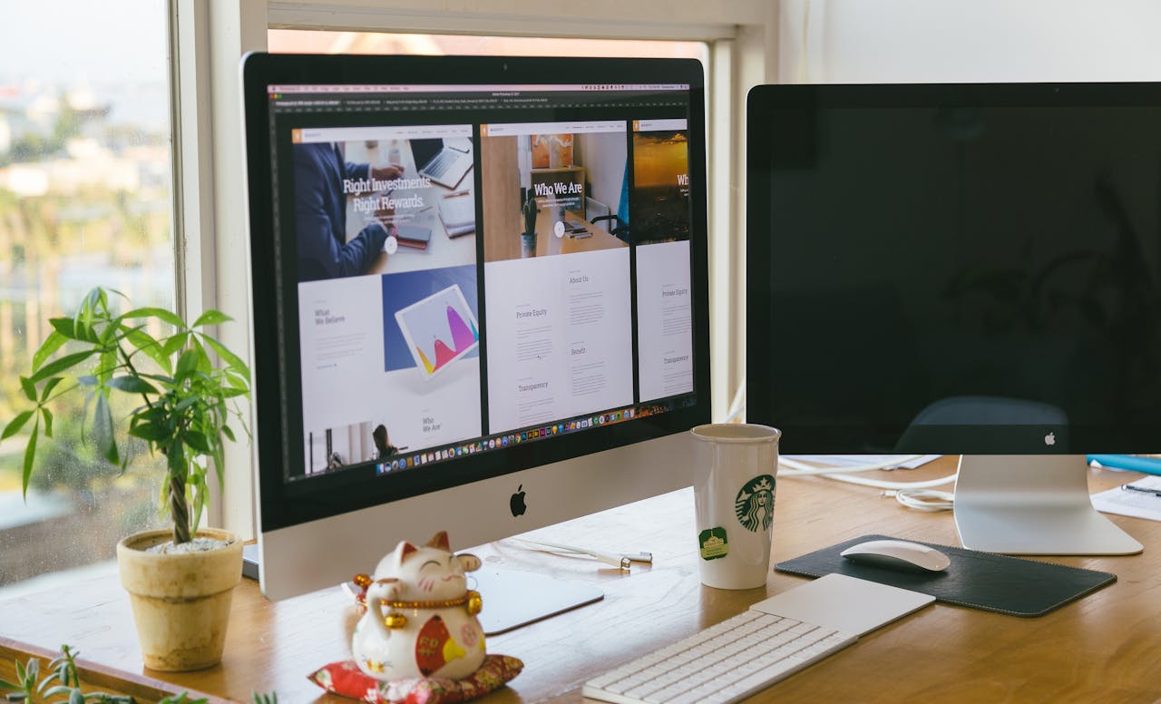 site web sur ordinateur