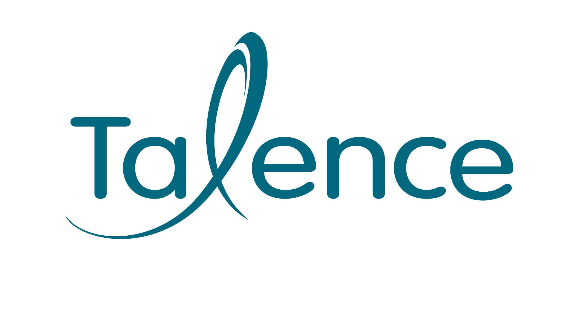 Logo de Taxlence avec un lettrage stylisé en bleu-teal.