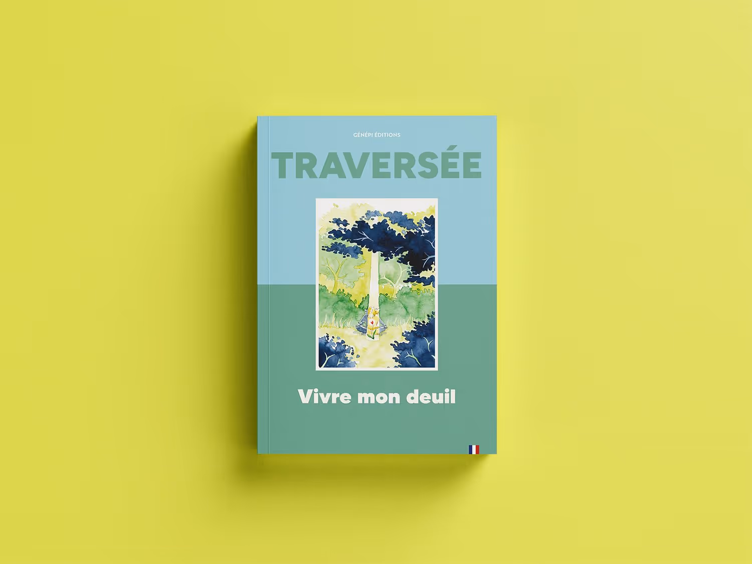 Couverture du livre intitulé 'Traversée' avec une illustration d'un arbre au centre et le sous-titre 'Vivre mon deuil'.