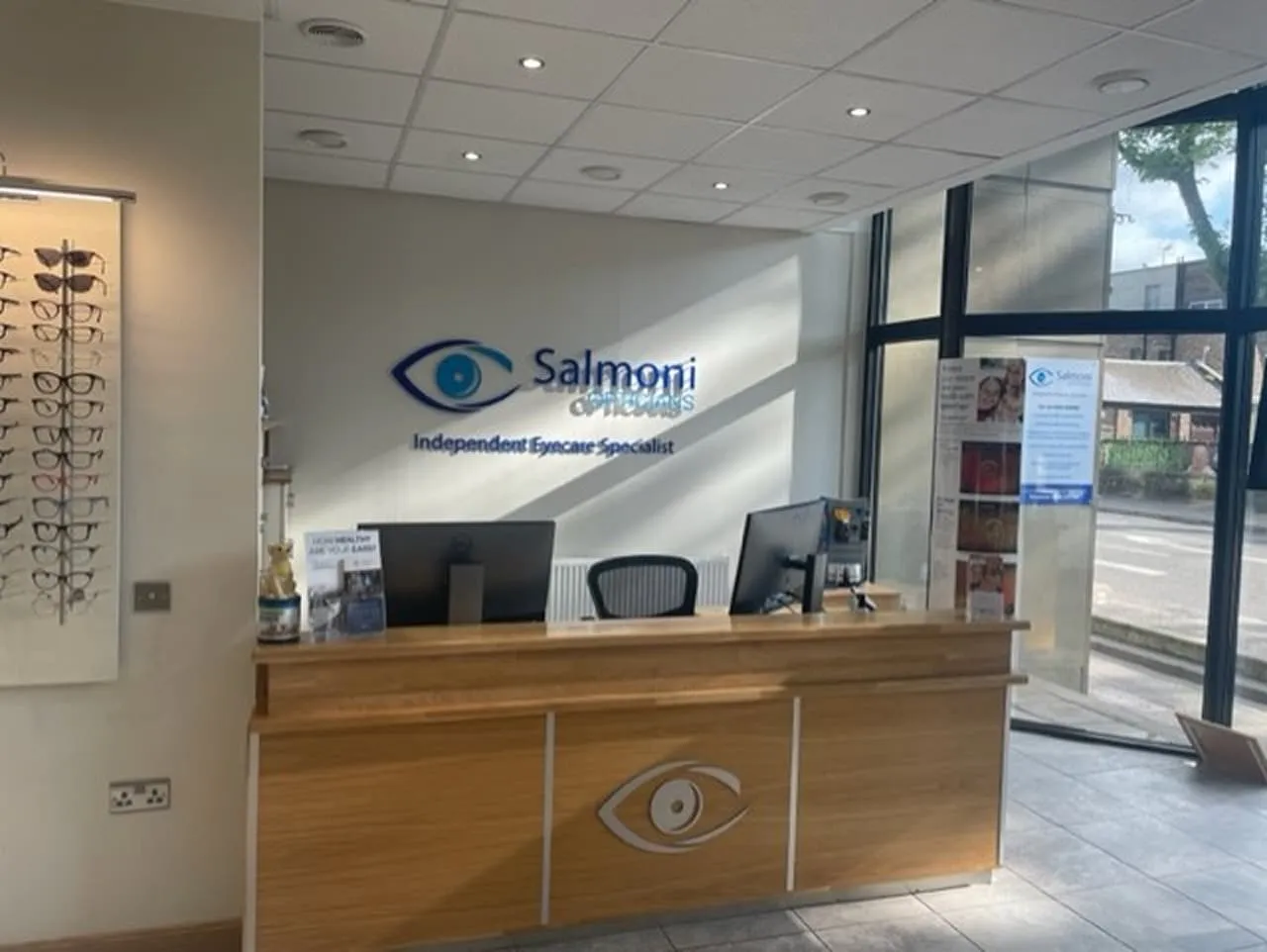 Salmoni Opticians reception area